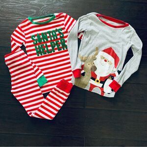 Carters Little Kid Santa's Helper Christmas PJs Snug Fit Pajamas 3-Piece Size 6y